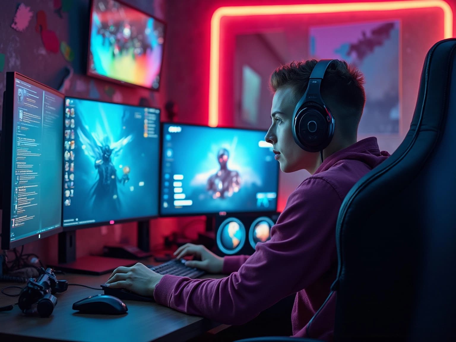 Engaging Gaming Streamer in Action