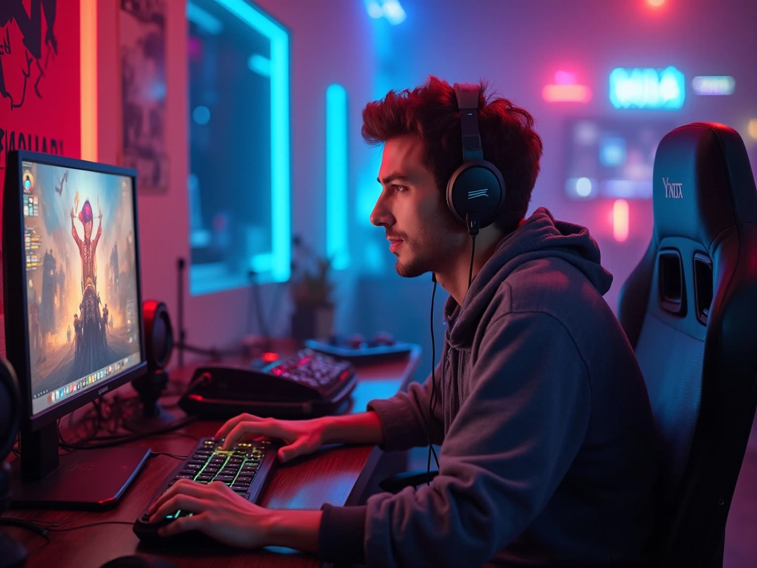 Engaging Gaming Influencer in Action