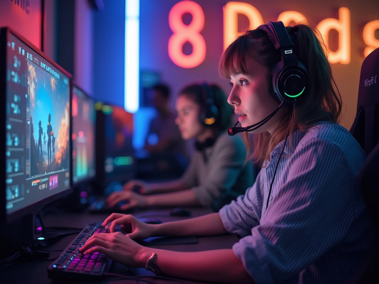 Engaging Gaming Influencer in Action