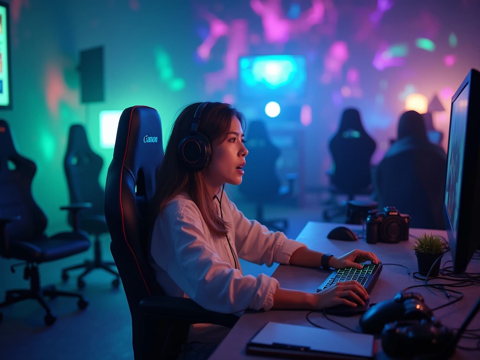 Gamer Influencer in Action