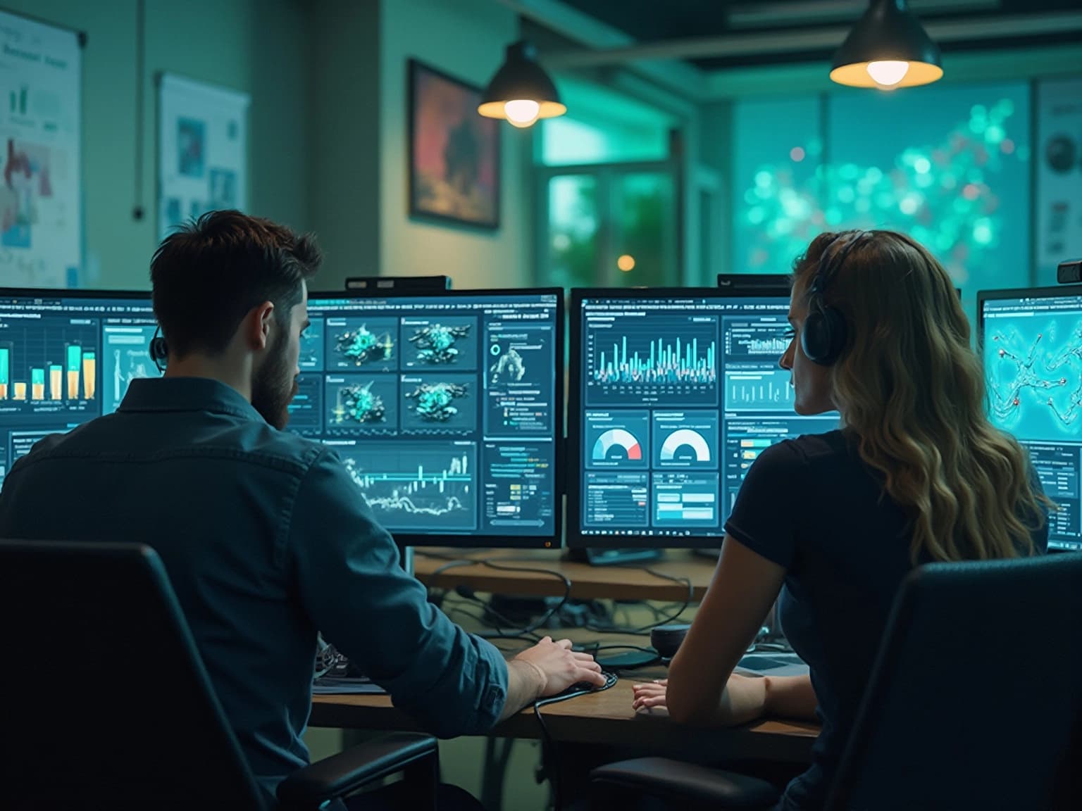 Developers Analyzing Gaming Analytics