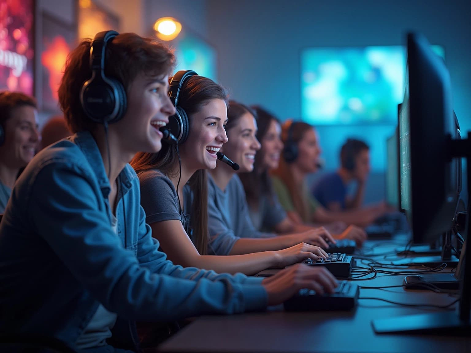 Gamers Engaging in Community Building