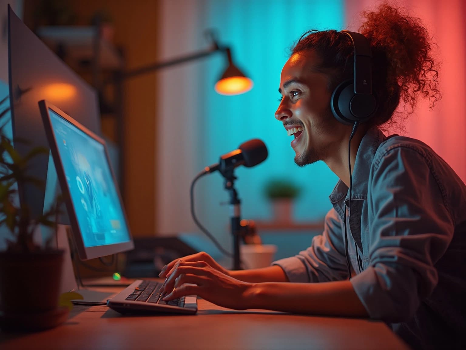 Technology Influencer Creating Engaging Content