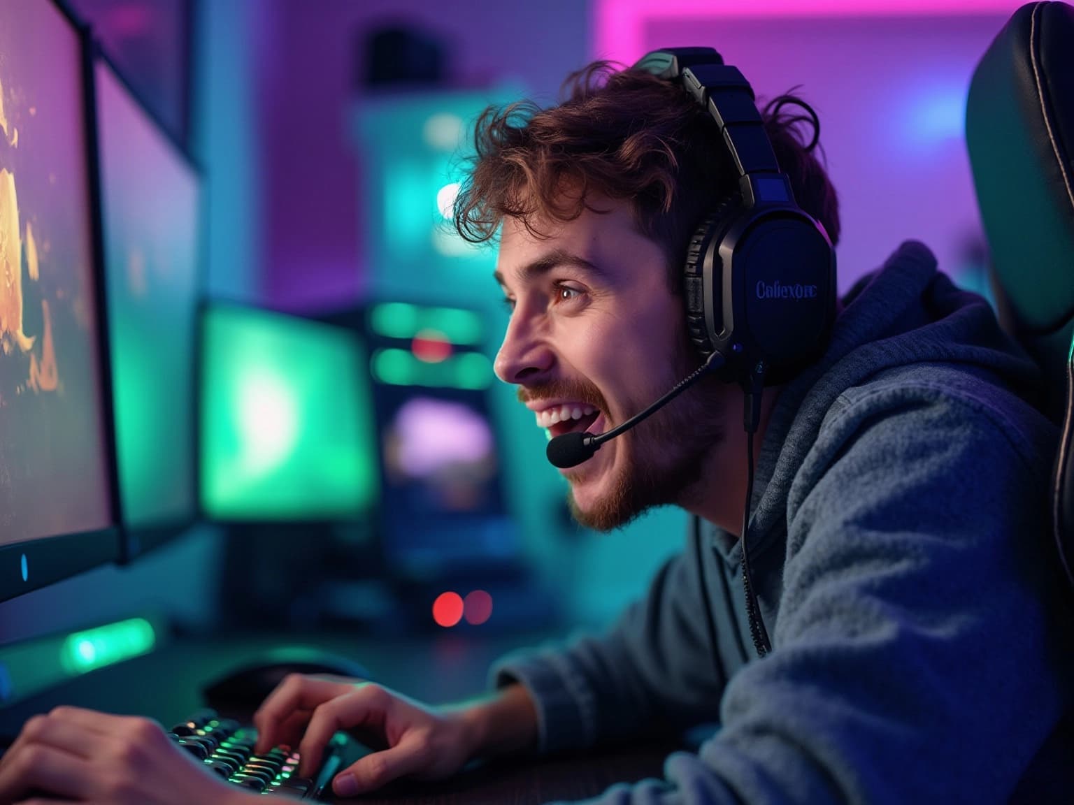 Gamer Influencer in Action