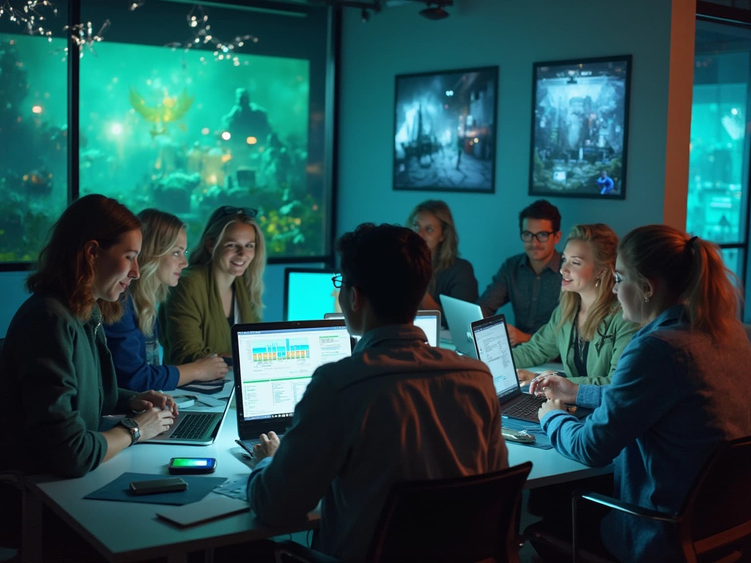 Collaborative Marketing Strategy Session in Gaming