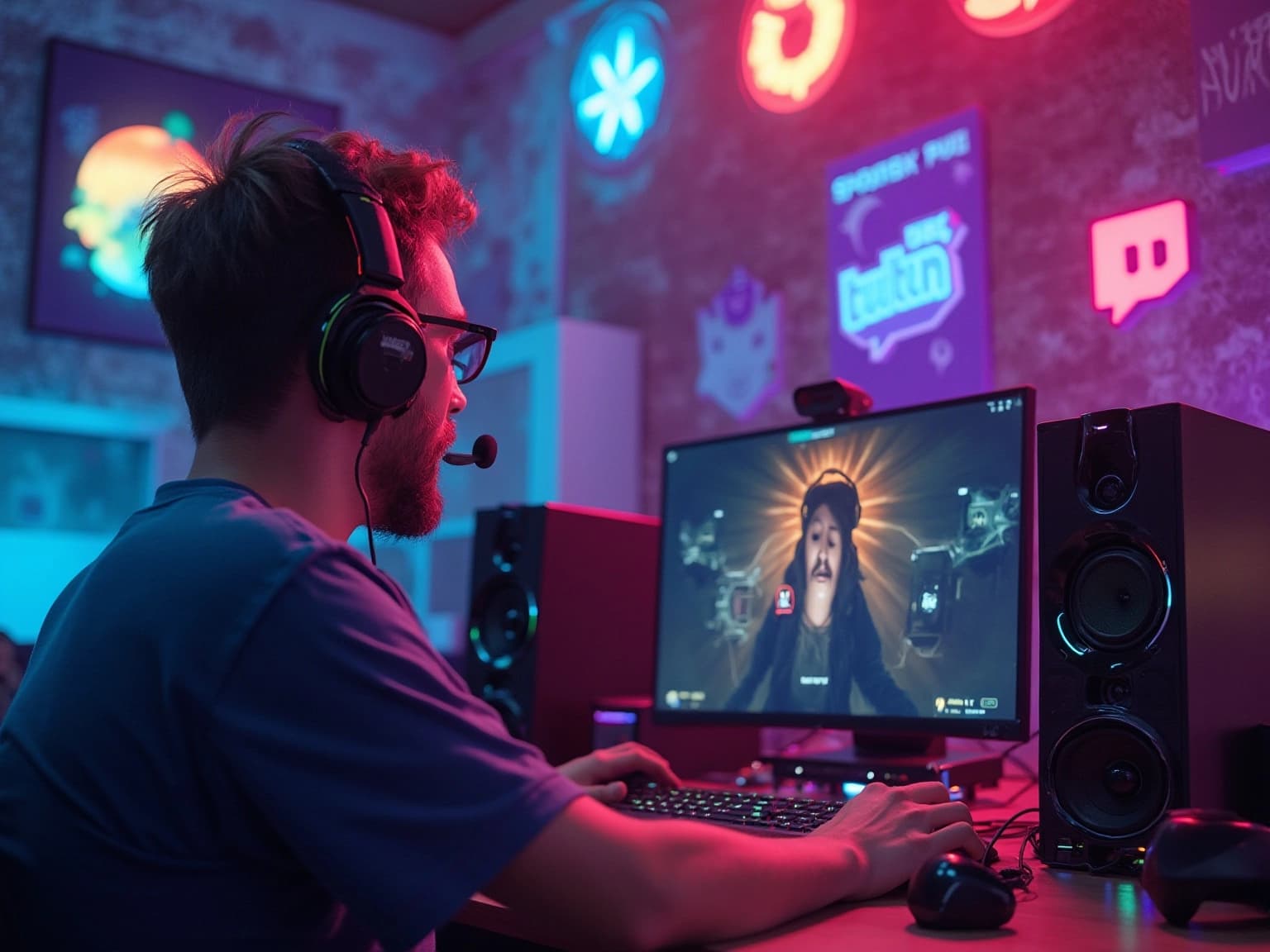 Gaming Influencer in Action