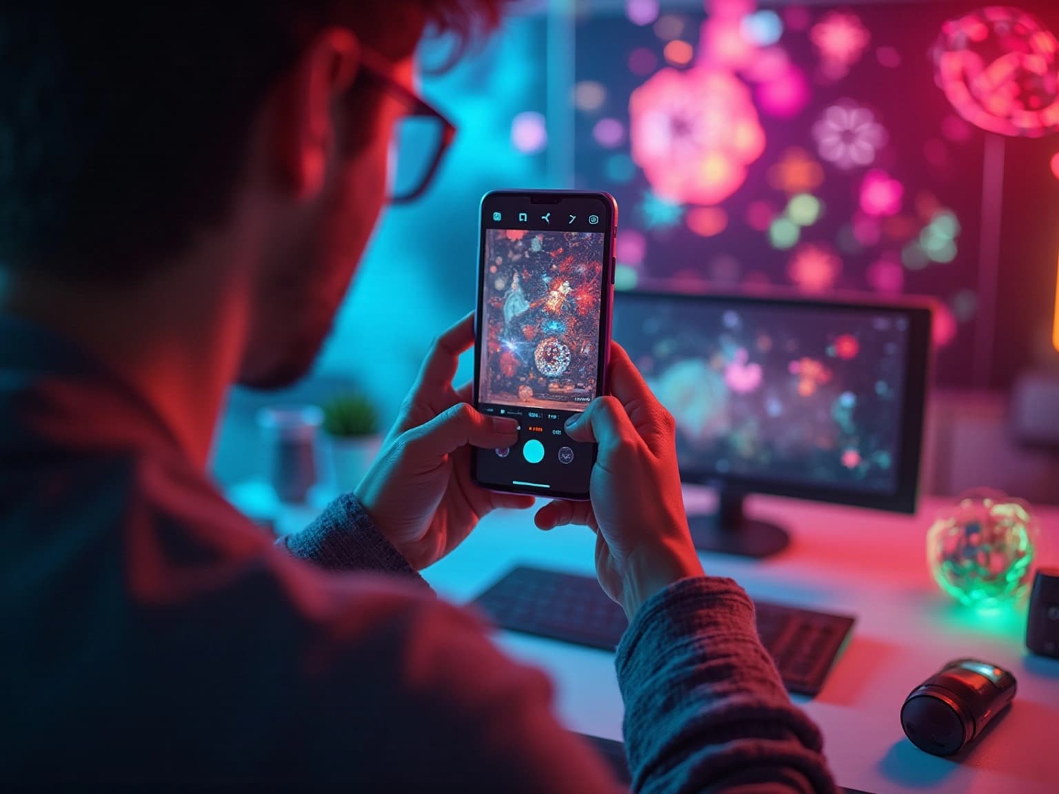 Game Developer Creating TikTok Content