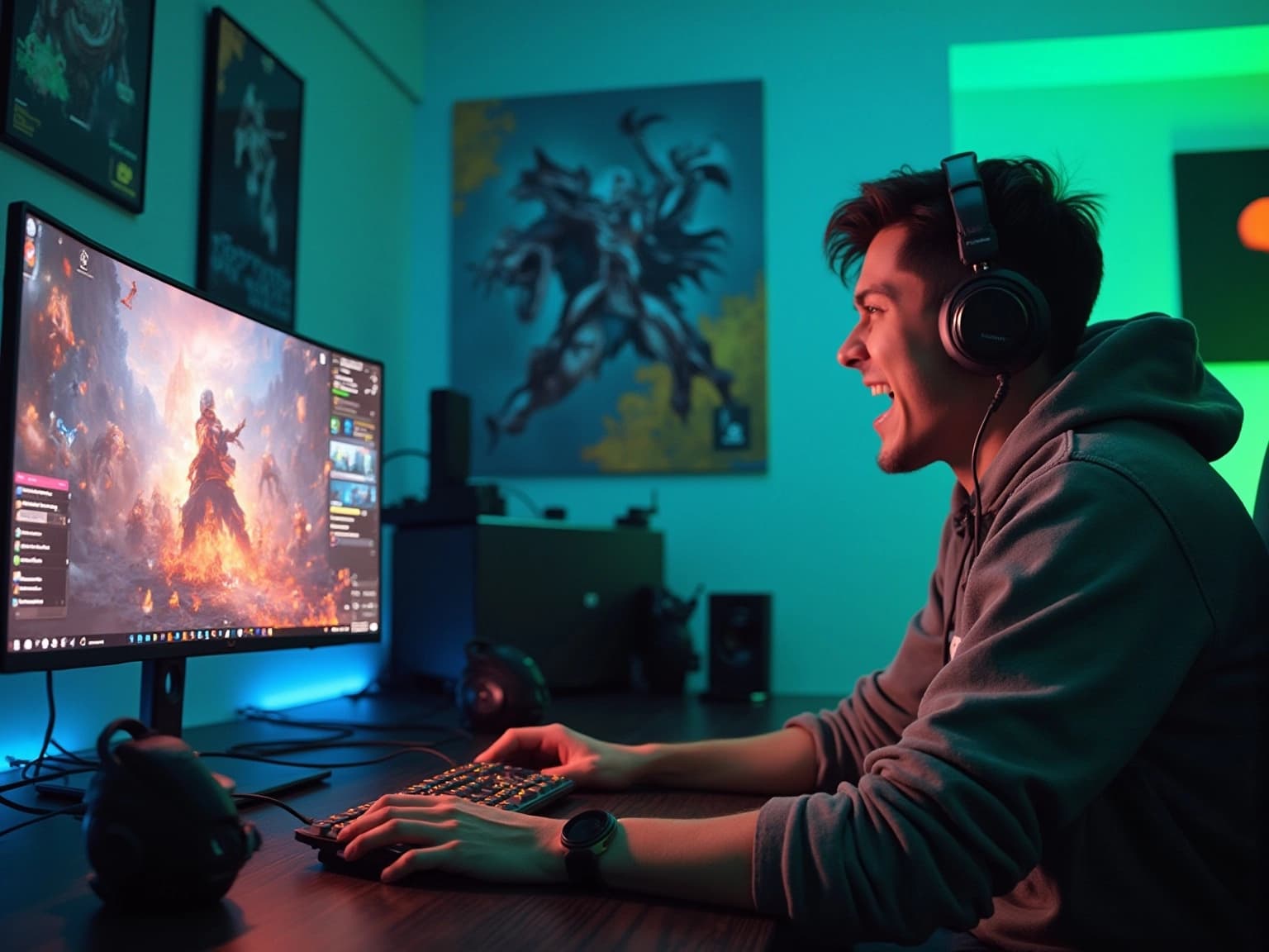 Engaging Gaming Influencer in Action