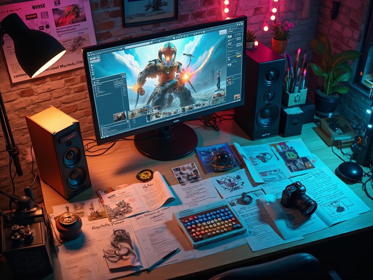 Creative Workspace for Indie Game Marketing