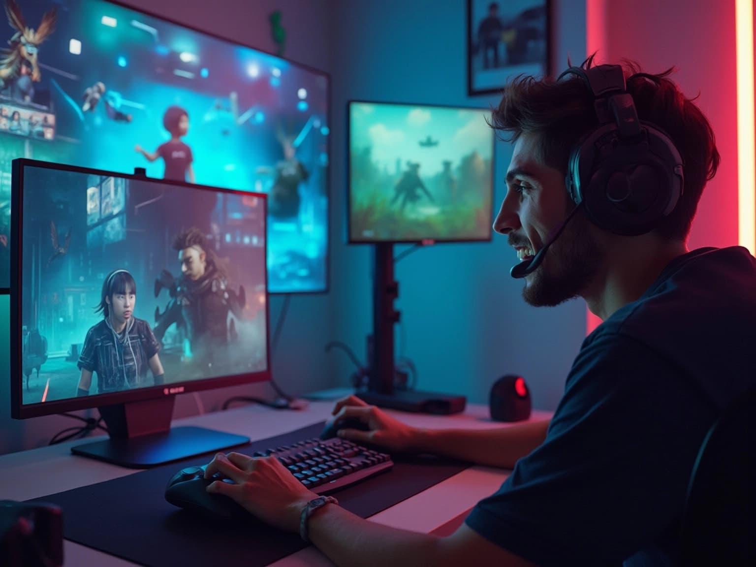 Gaming Influencer in Action