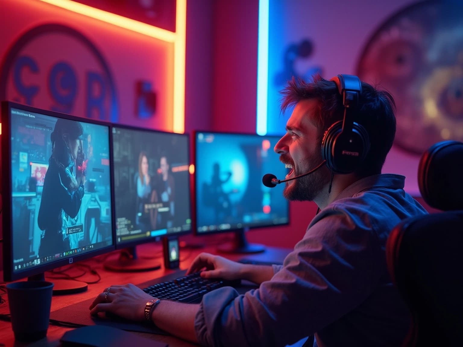 Engaging Gaming YouTuber in Action