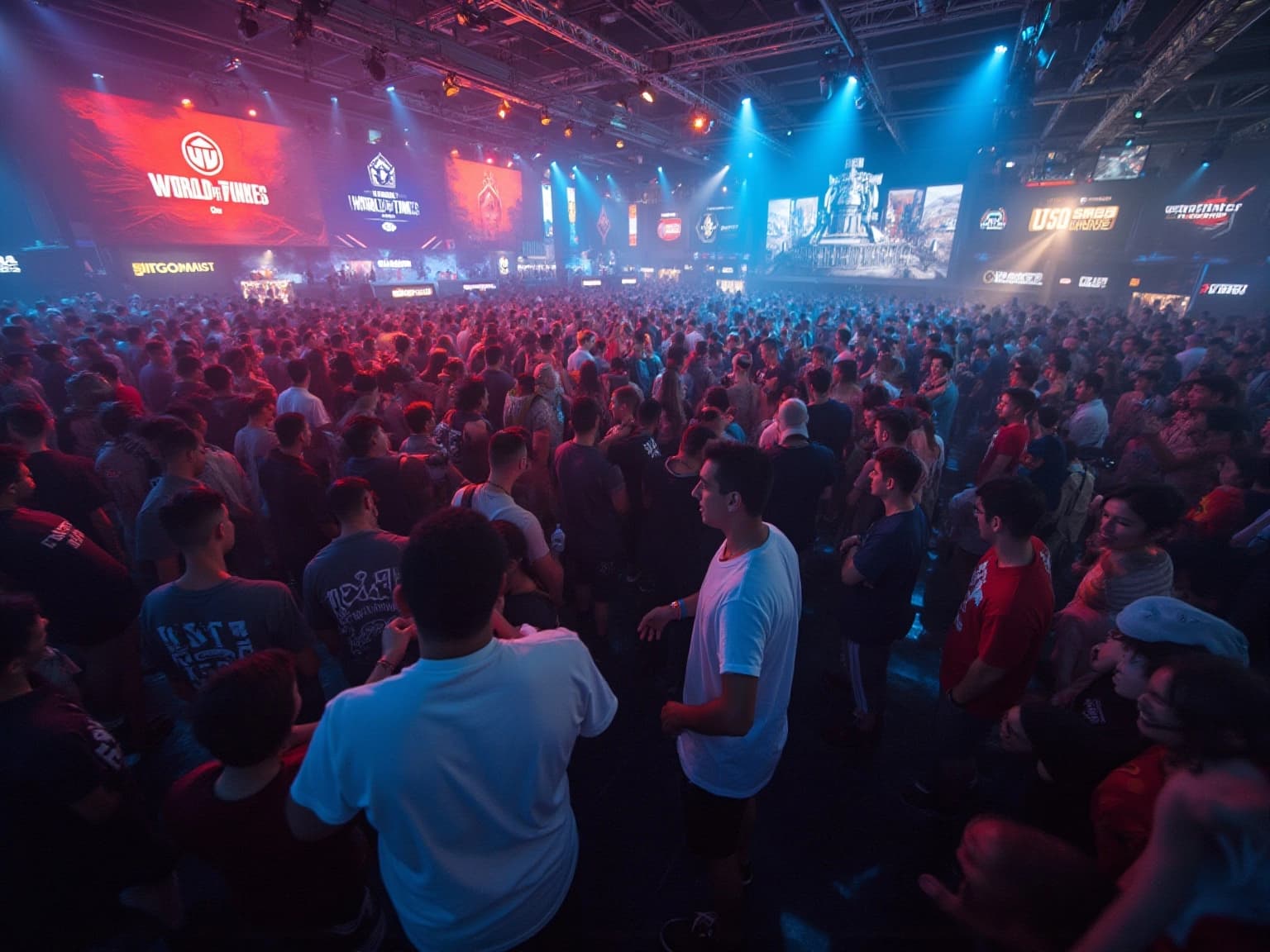 Vibrant Gaming Event with Influencer Collaborations