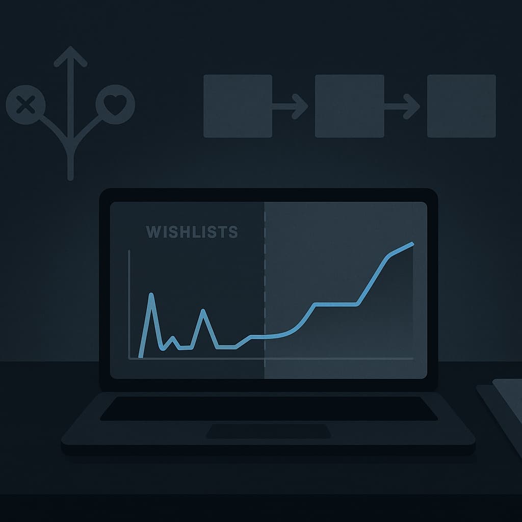 Crecimiento de wishlists en Steam para Early Access: por qué se rompe el impulso y cómo reconstruirlo antes del lanzamiento