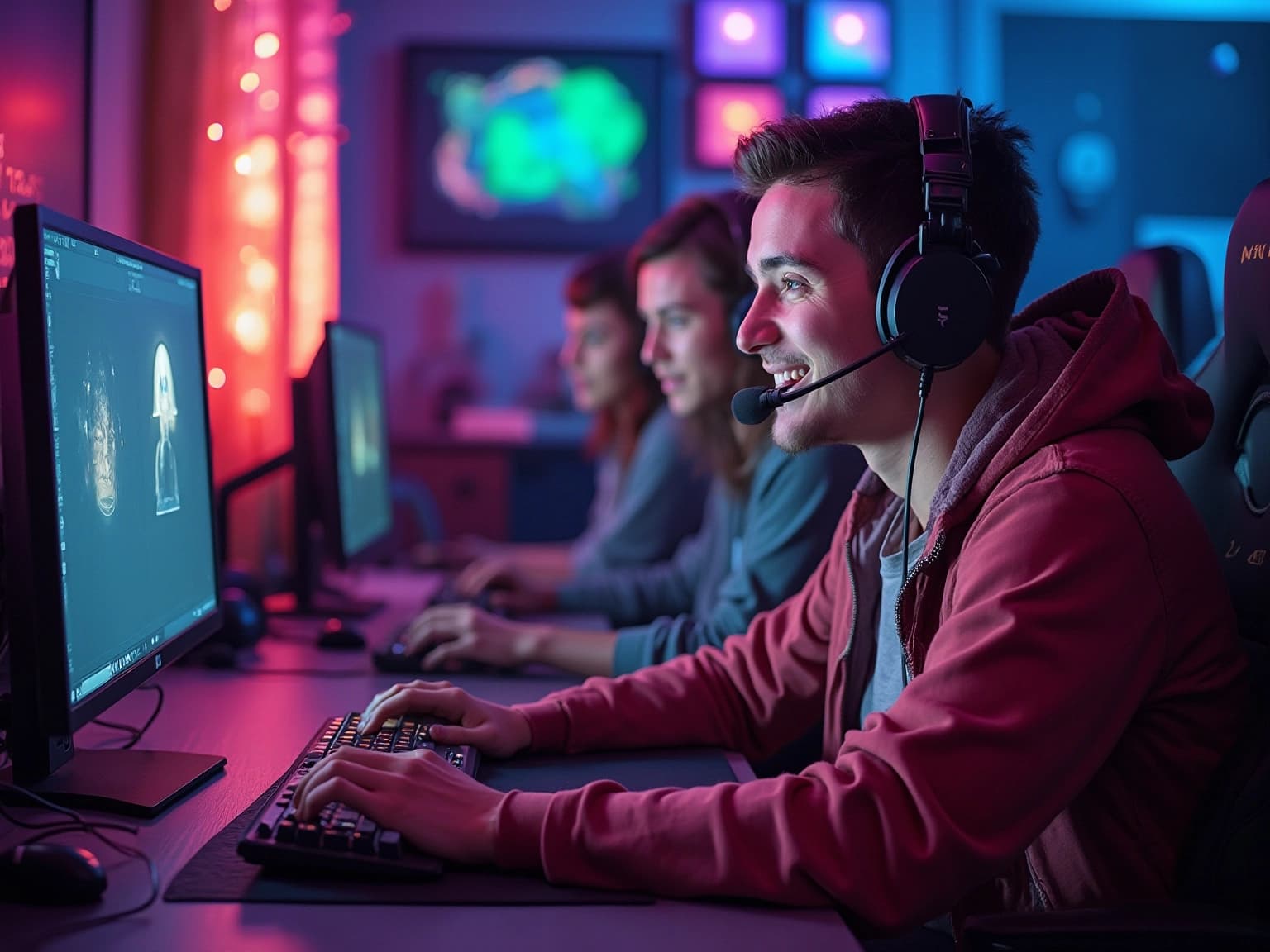 Gamer Influencer Engaging with Audience