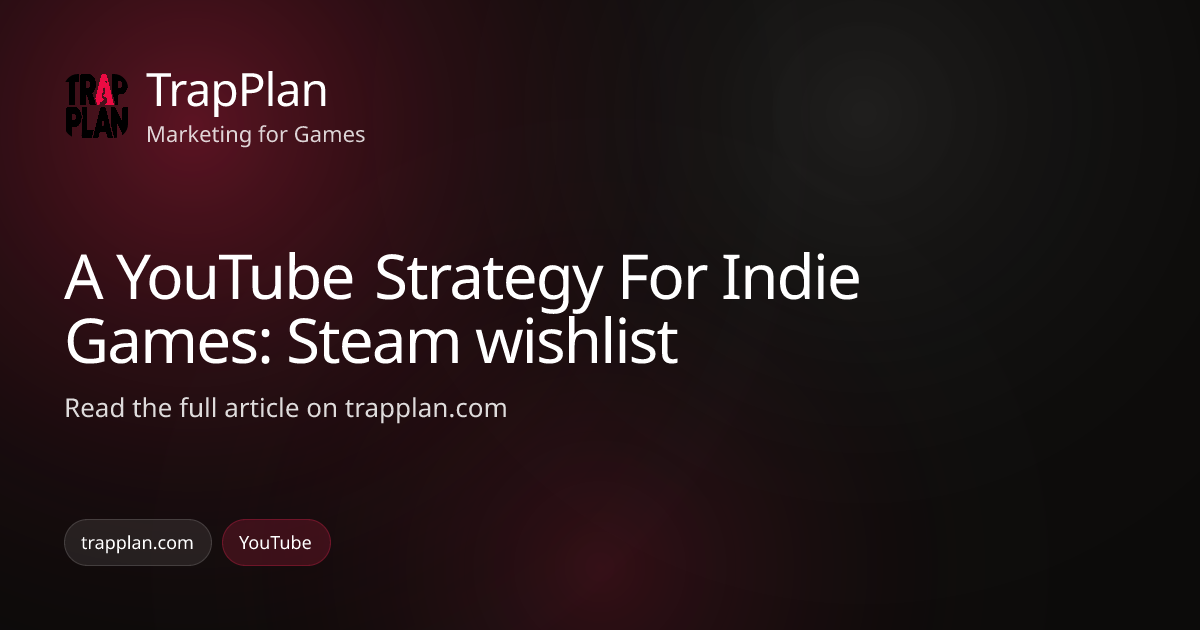 A YouTube Strategy For Indie Games: Steam wishlist